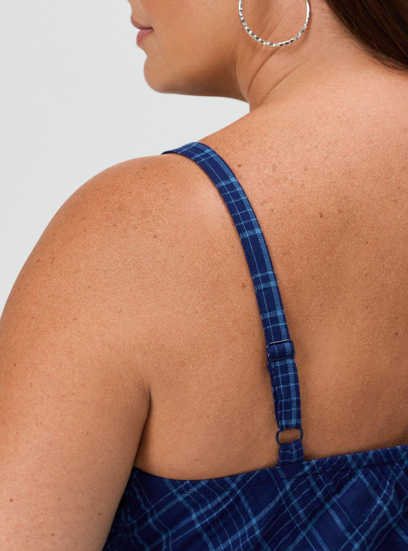 Plaid Maxi Dress, TOWN PLAID BLUE BIAS, alternate