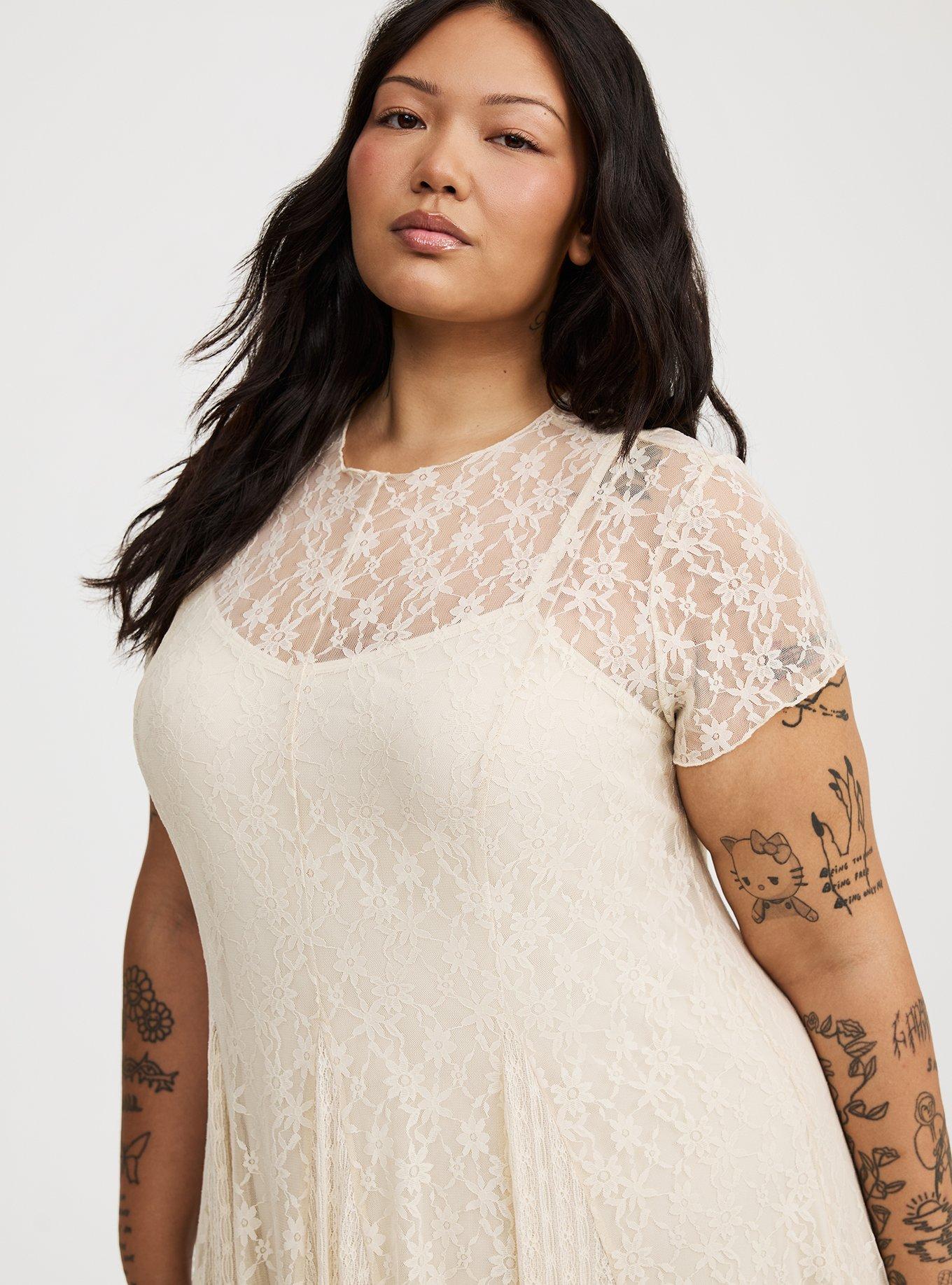 Mix Lace Maxi Dress
