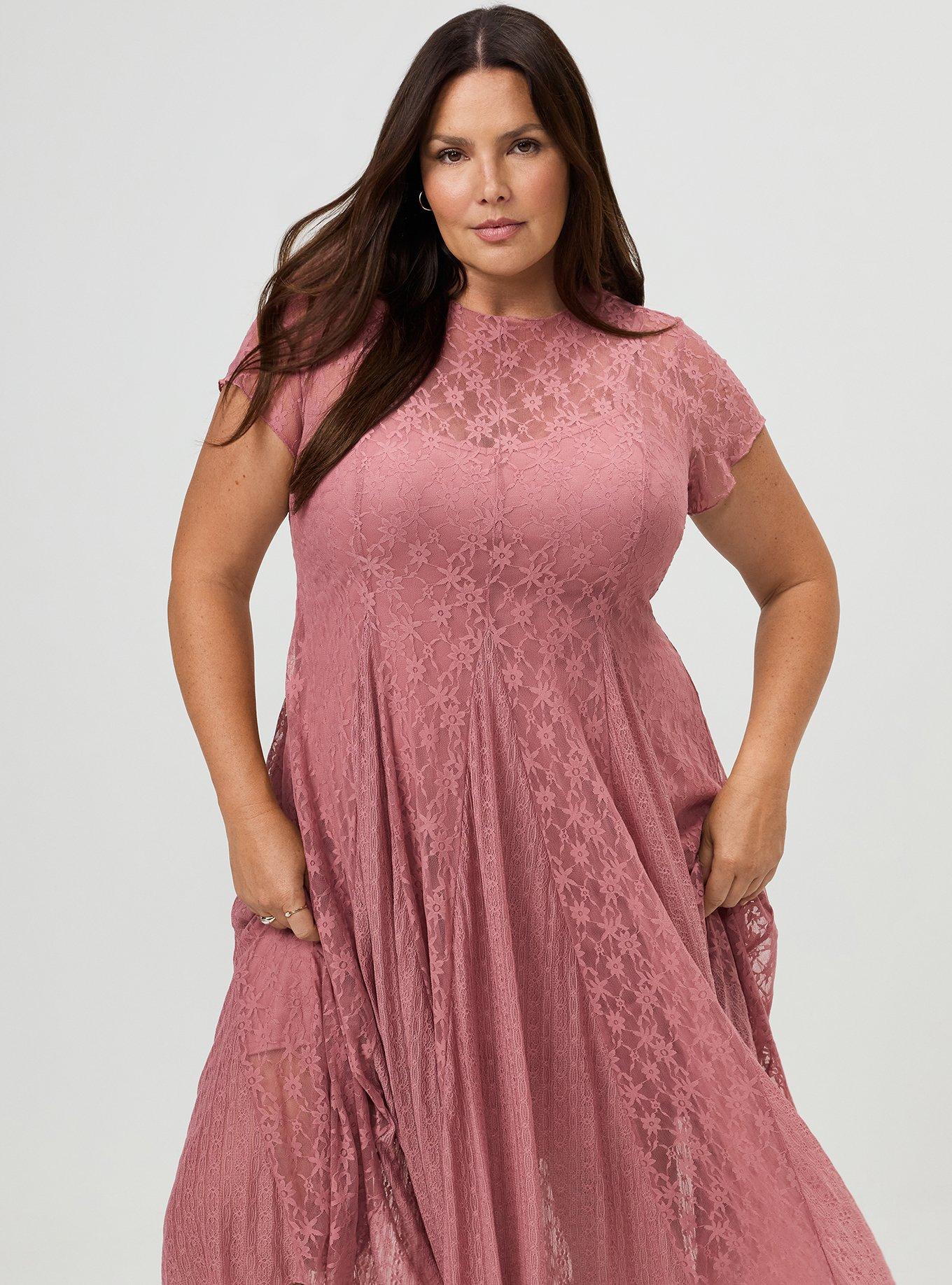 Mix Lace Maxi Dress, MESA ROSE, alternate