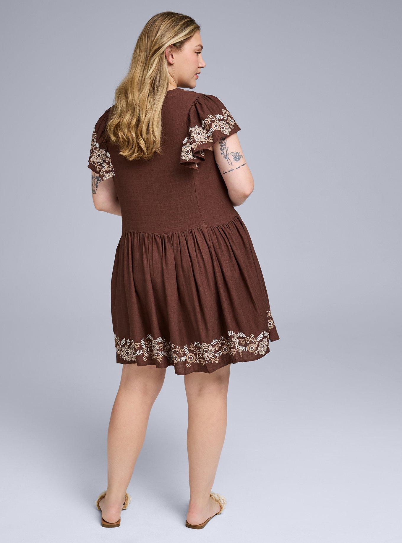 Belle Isle Flutter Trapeze Mini Dress