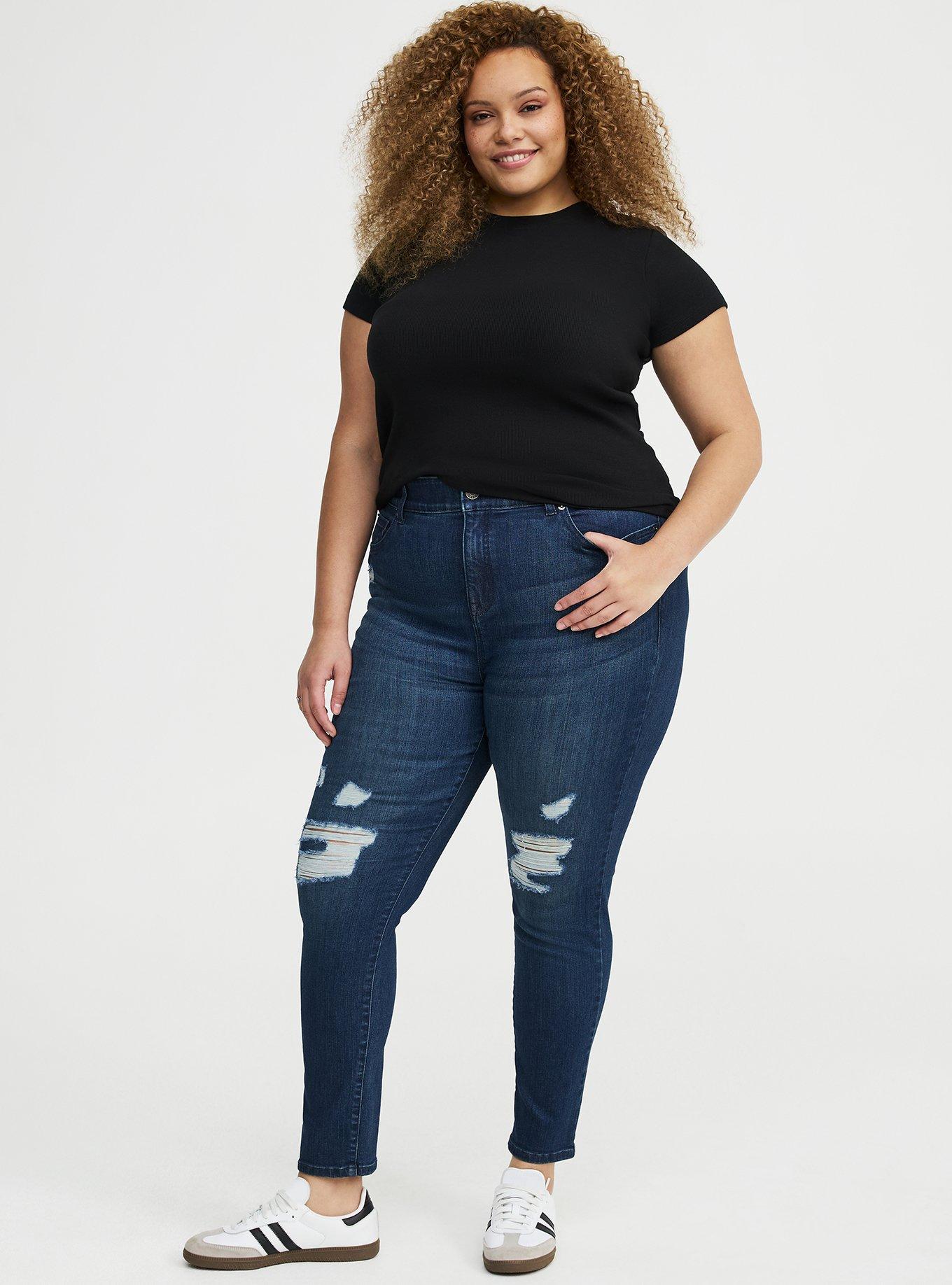 Plus Size Bombshell Skinny High-Rise Jean, KENSINGTON, hi-res