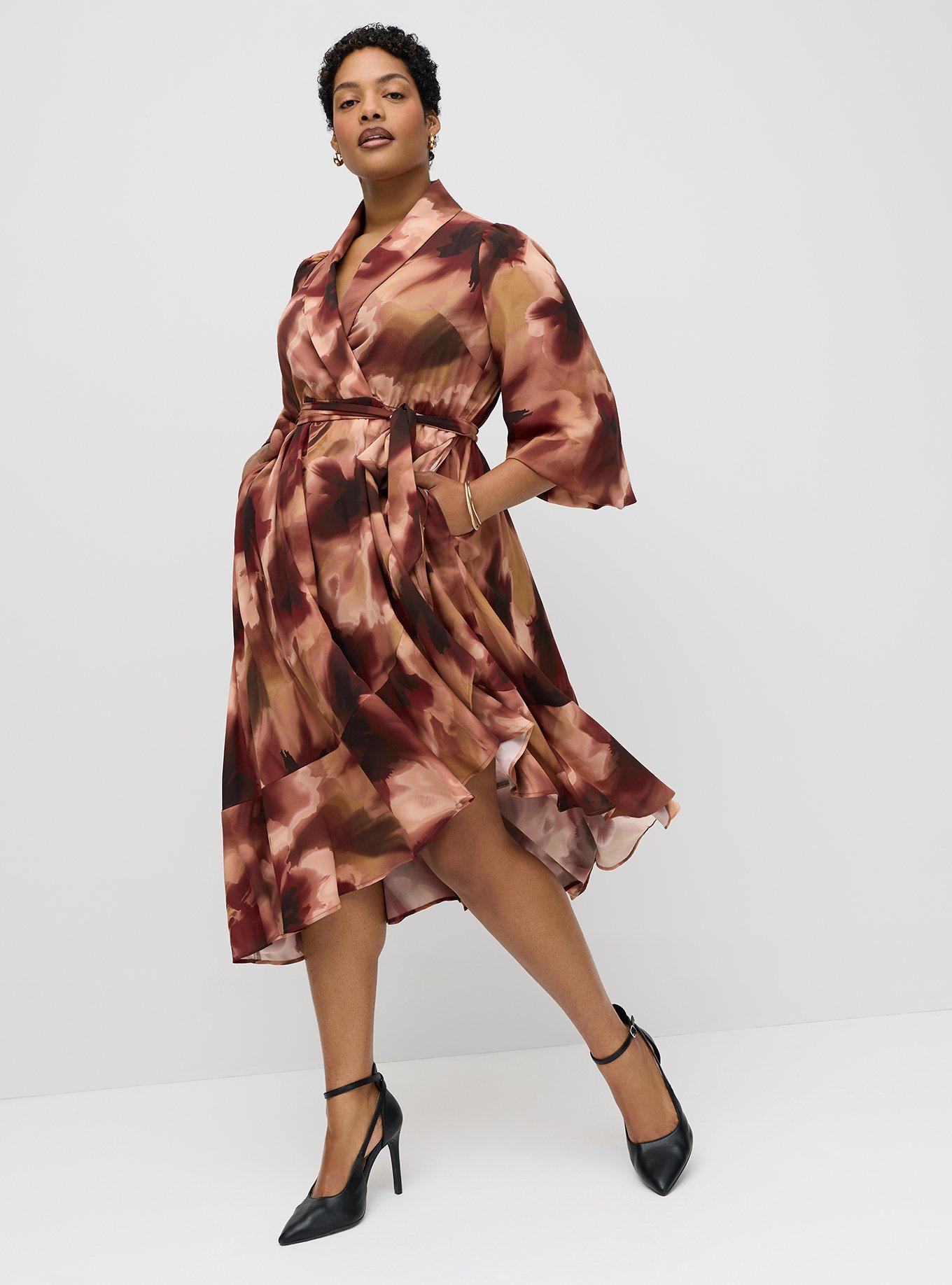 Studio Asymmetrical Wrap Dress
