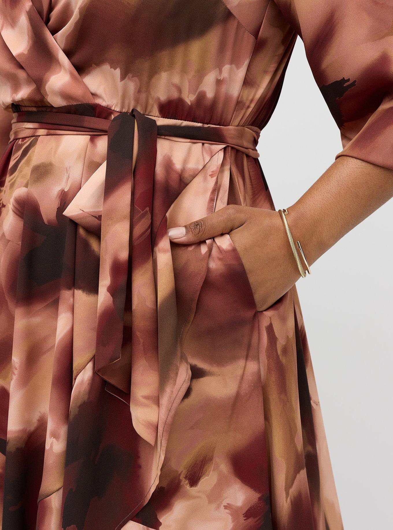 Studio Asymmetrical Wrap Dress