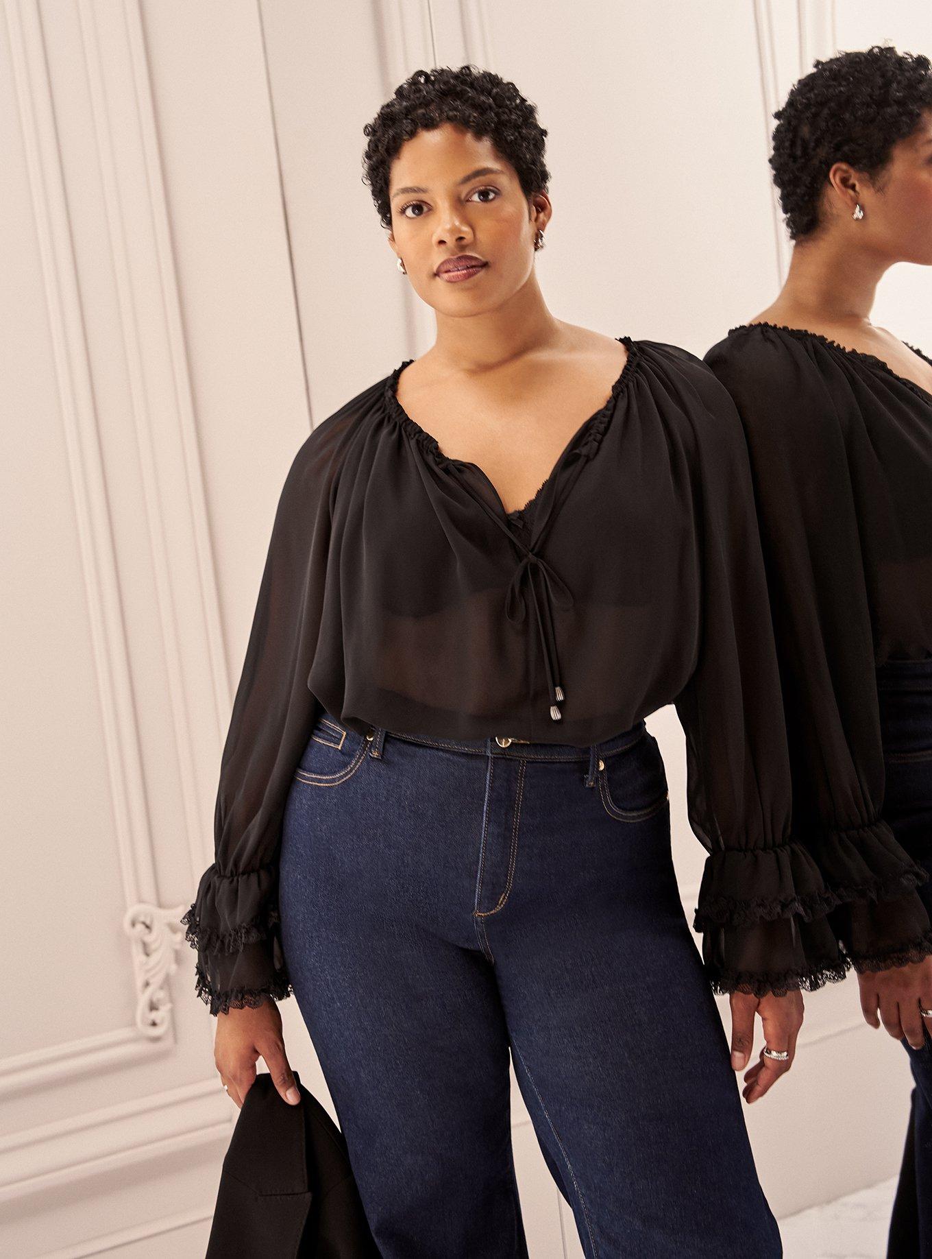 Studio Romantic Ruffle Blouse