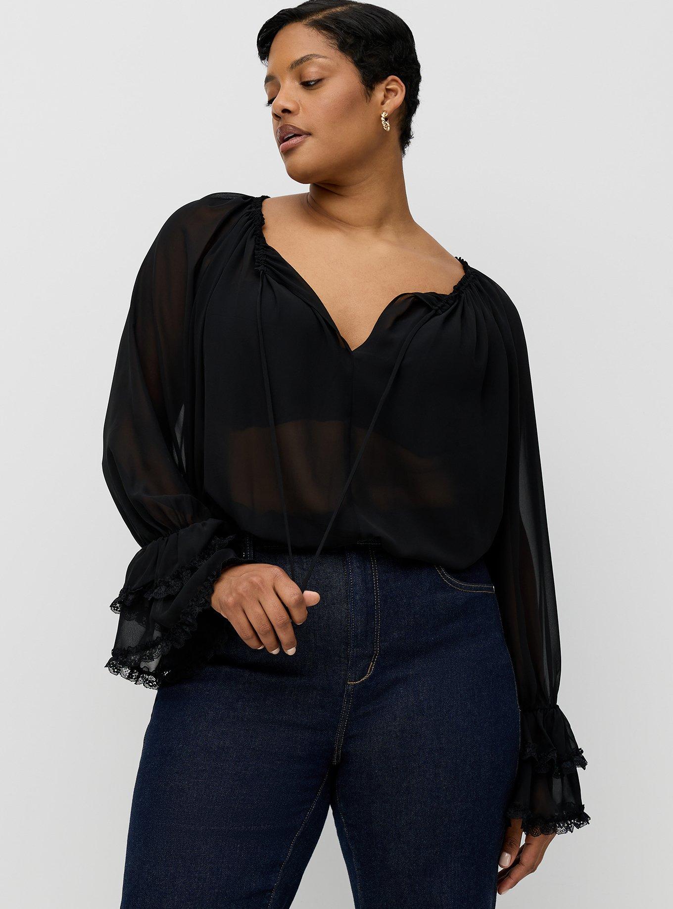 Studio Romantic Ruffle Blouse