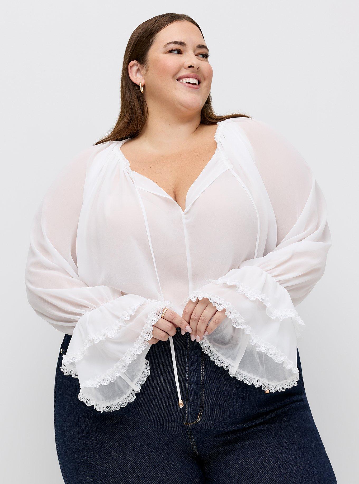 Chiffon Romantic Ruffle Blouse