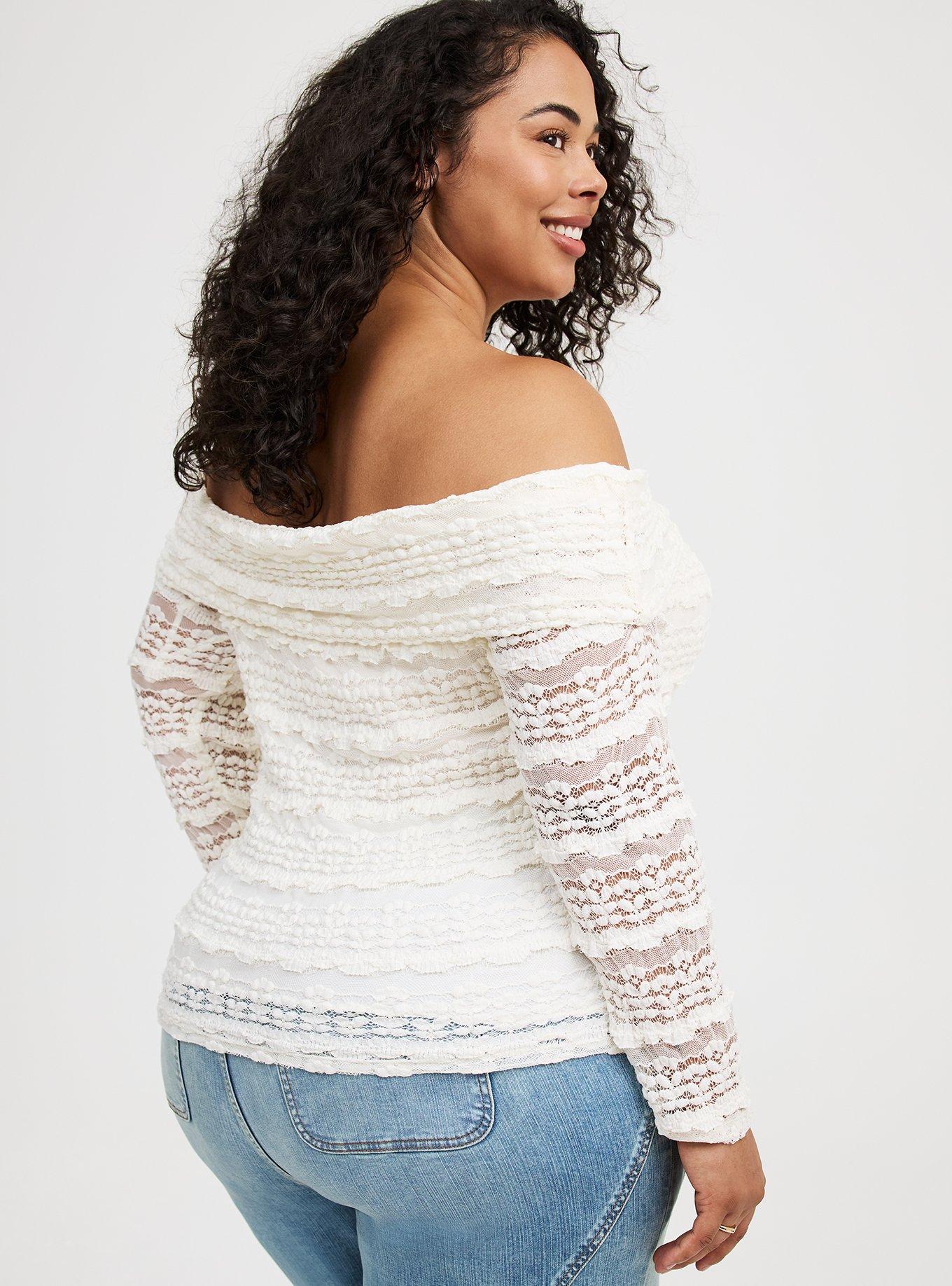 Off-Shoulder Lace Top