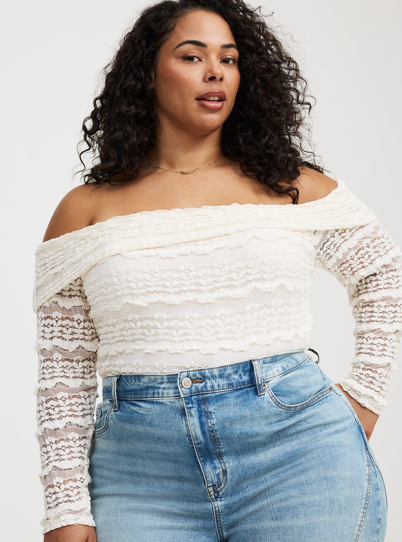 Off-Shoulder Lace Top