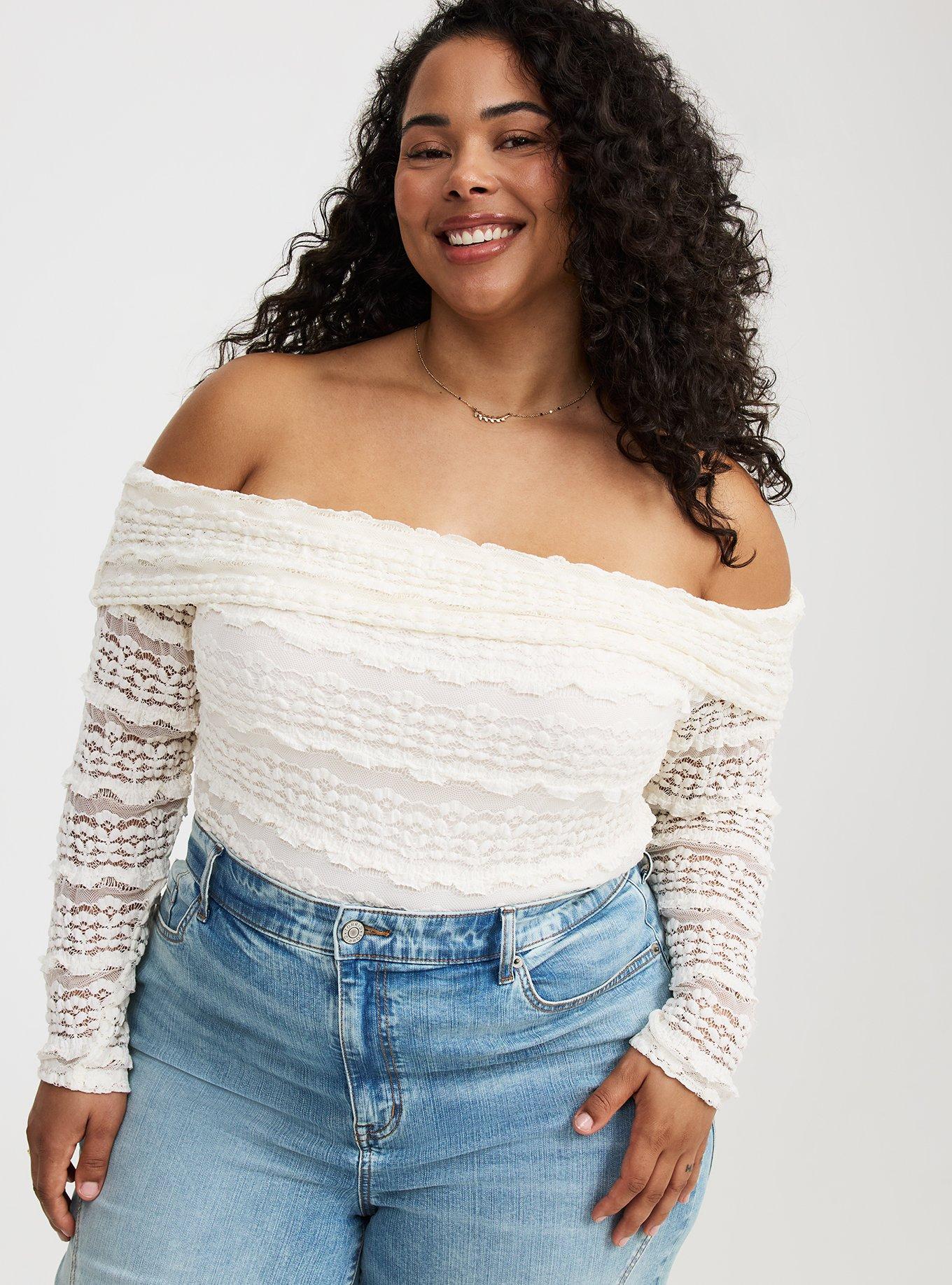 Off-Shoulder Lace Top