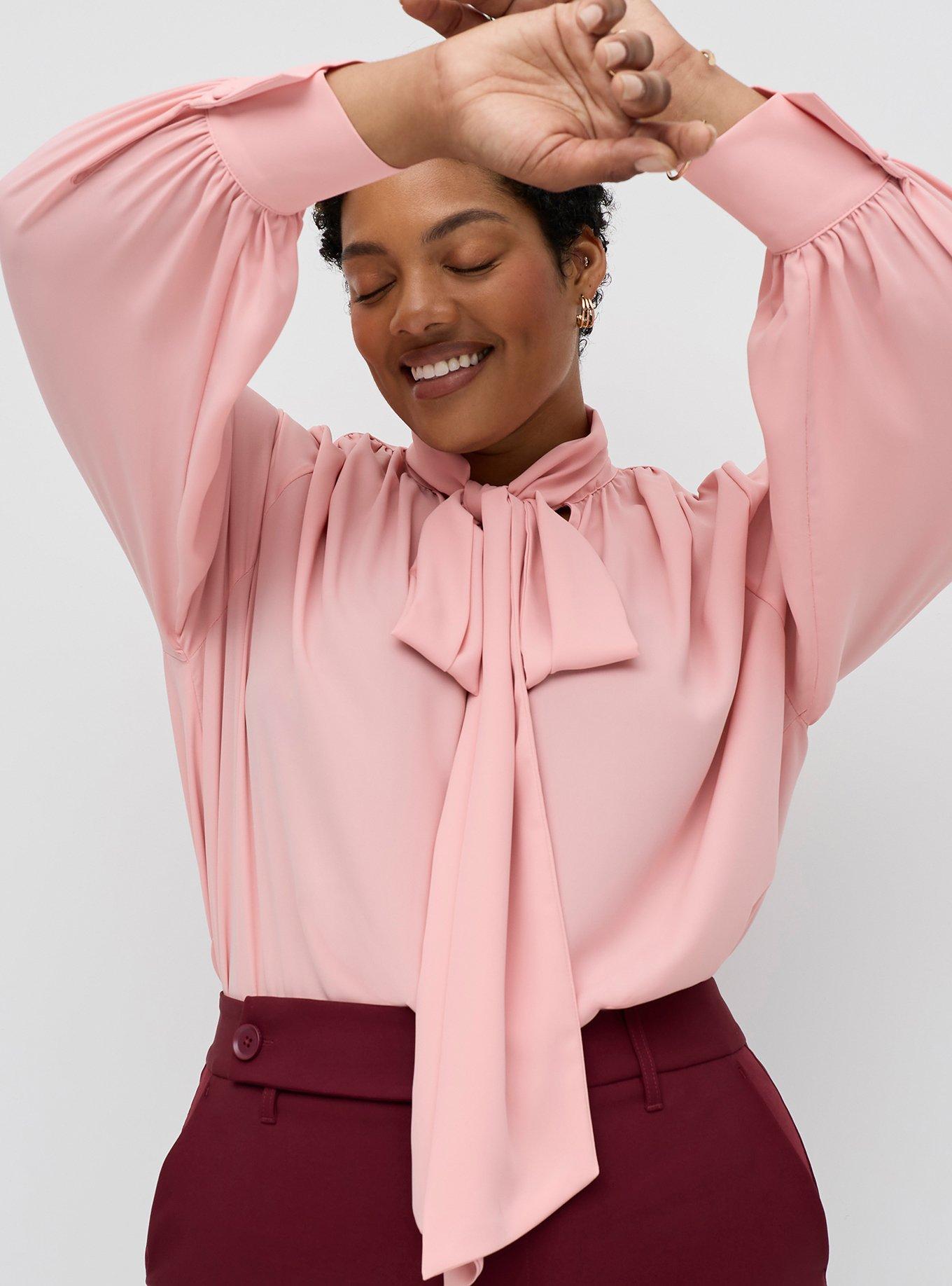 Studio Tie Bow Drapey Blouse