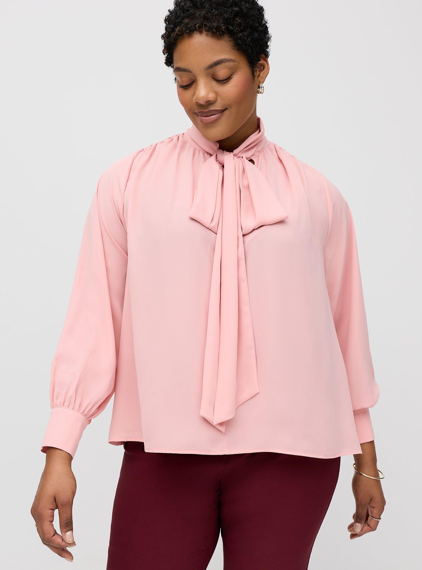 Studio Tie Bow Drapey Blouse