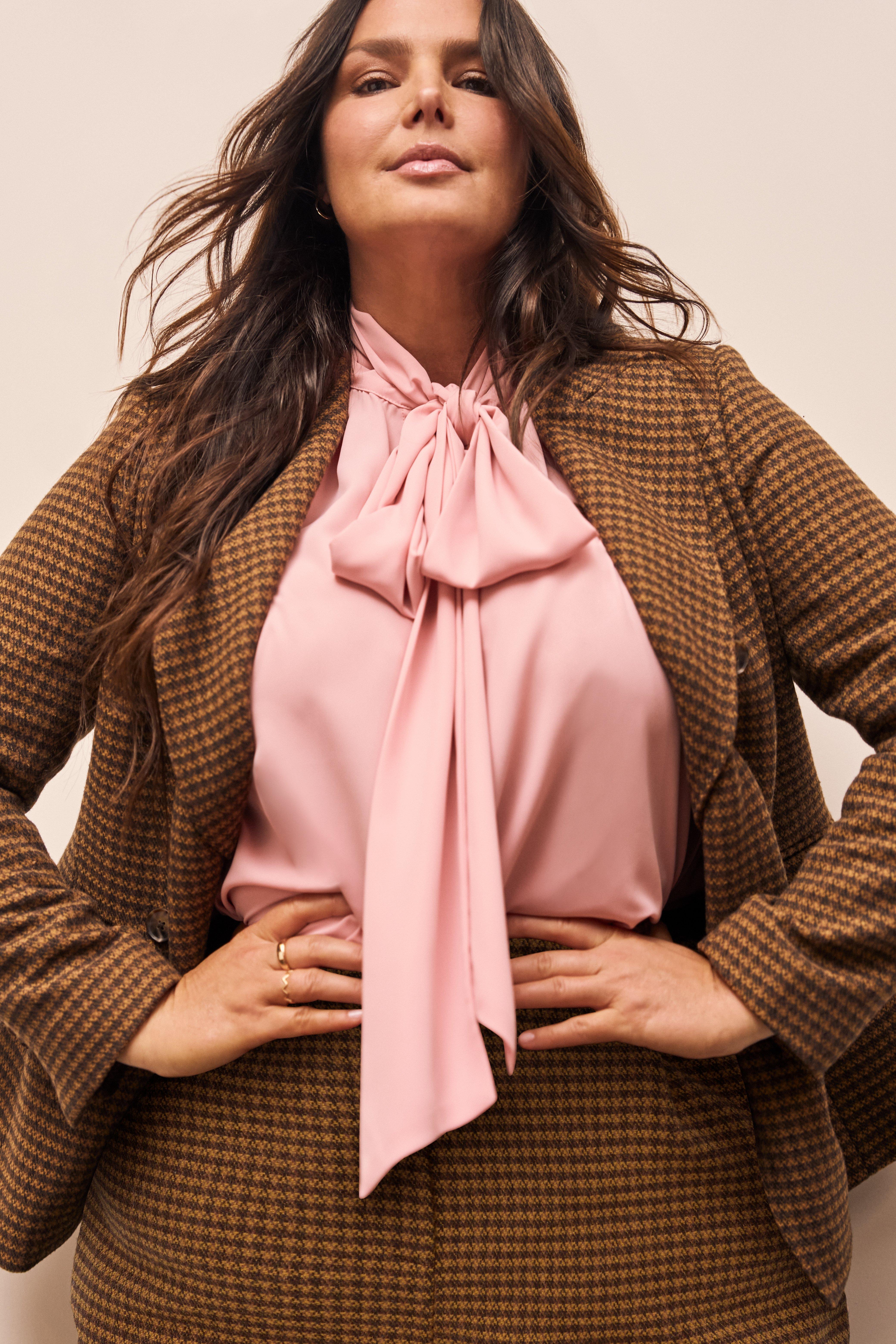 Studio Tie Bow Drapey Blouse