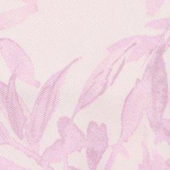 Flutter Sleeve Fit & Flare Mesh Top, PRESSED FLORAL PINK, swatch