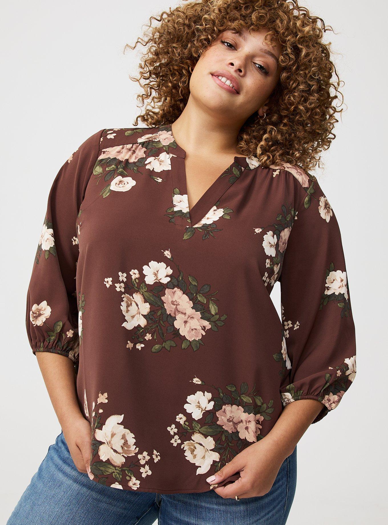 Harper Crepe de Chine Blouson Blouse