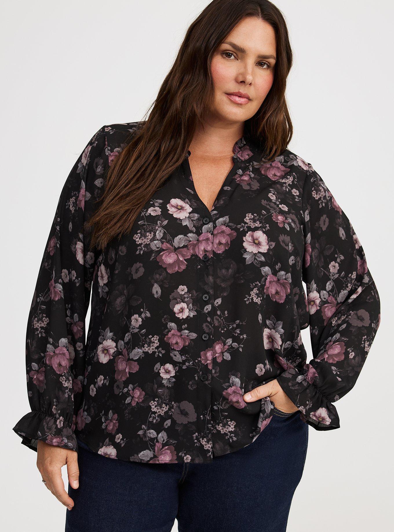 Plus Size - Georgette Button-Down Blouse - Torrid