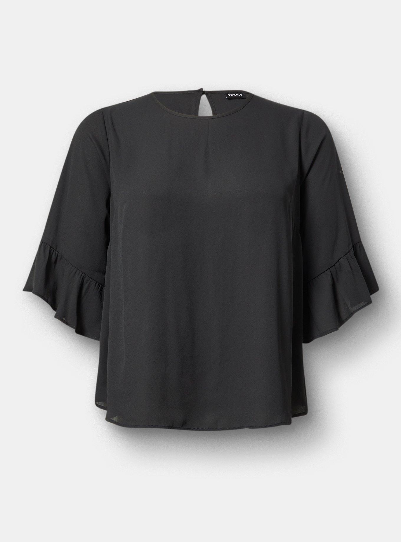 Abbey Georgette Ruffle Top
