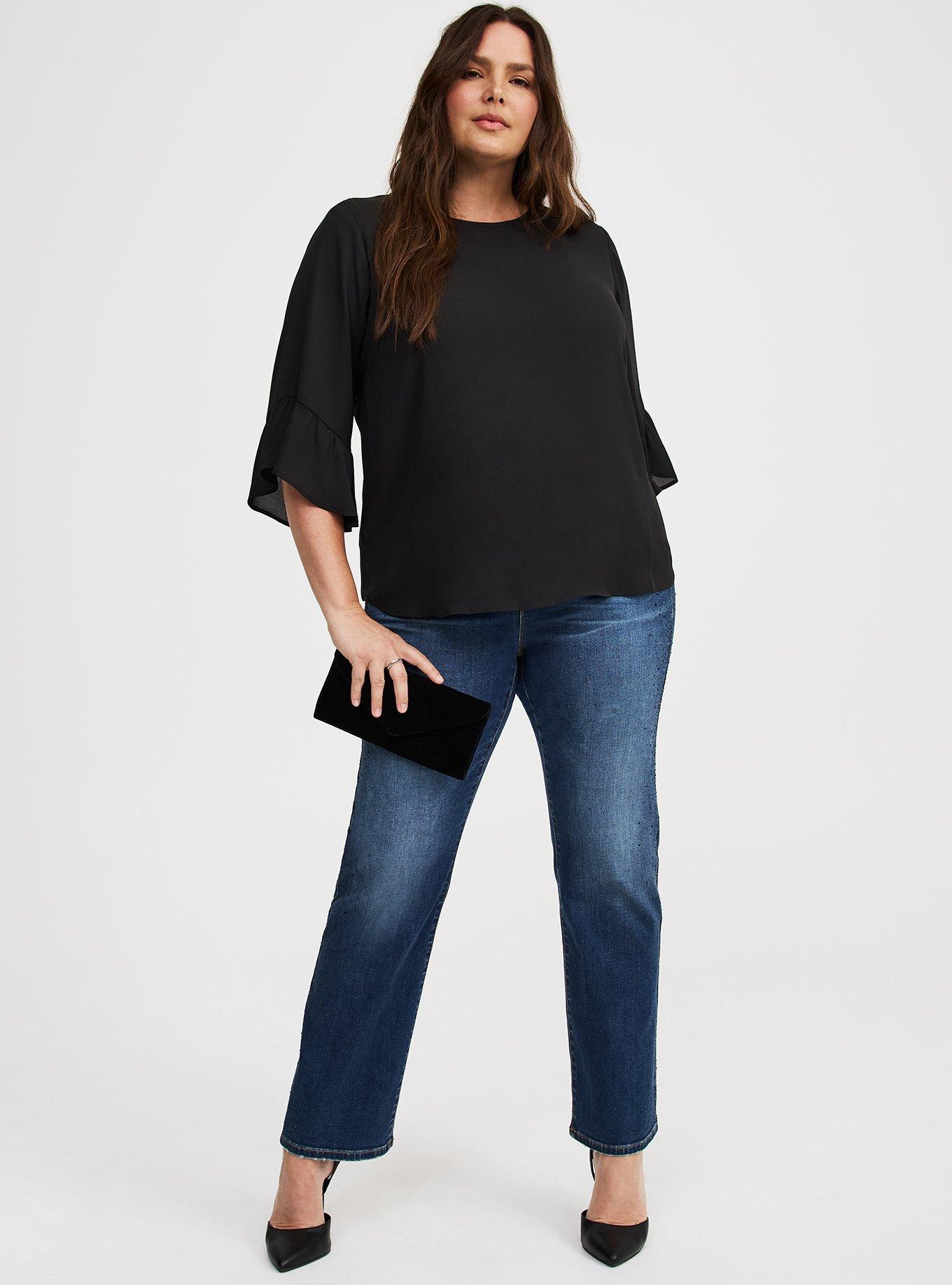 Abbey Georgette Ruffle Top