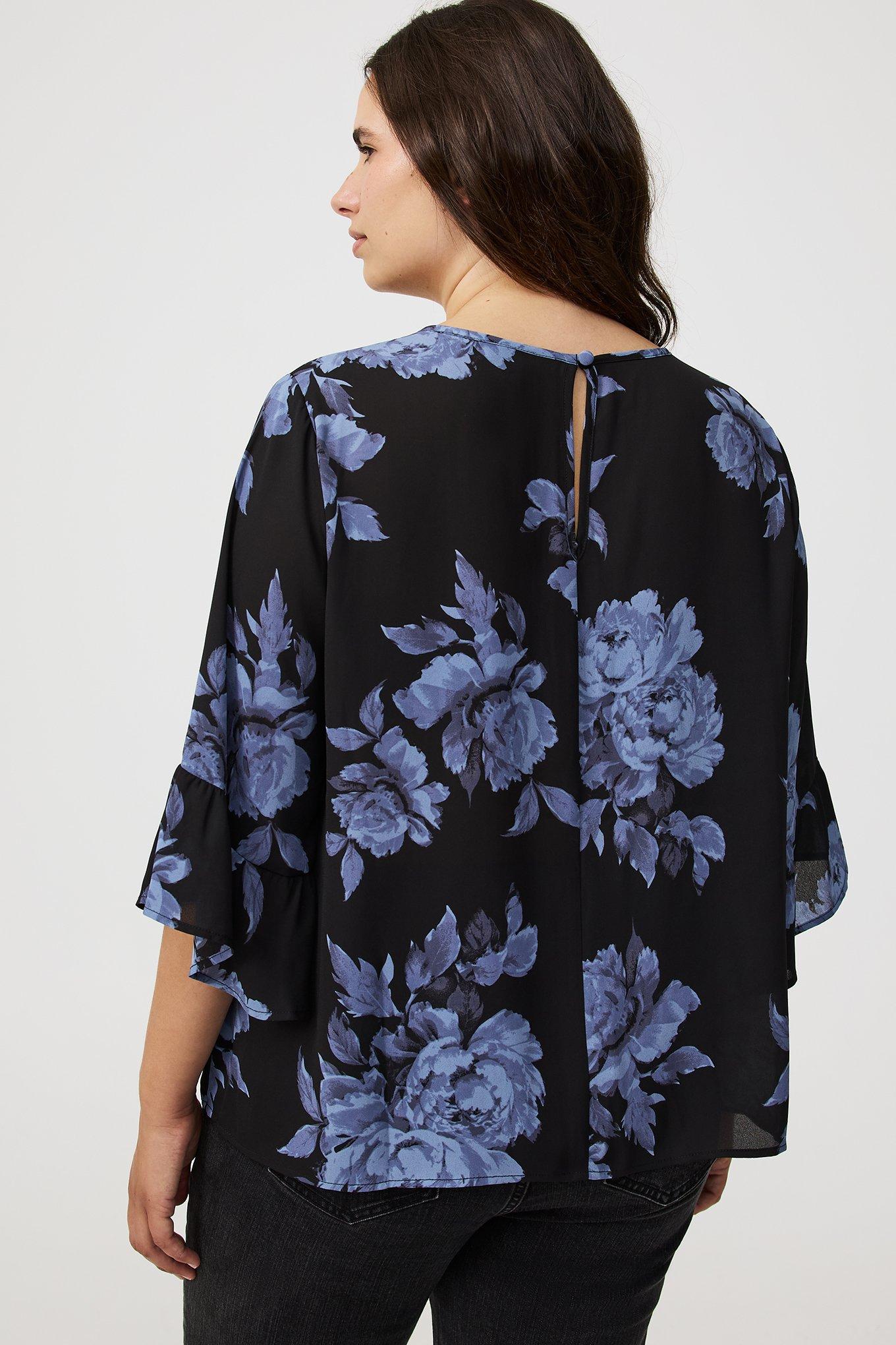 Abbey Georgette Ruffle Top