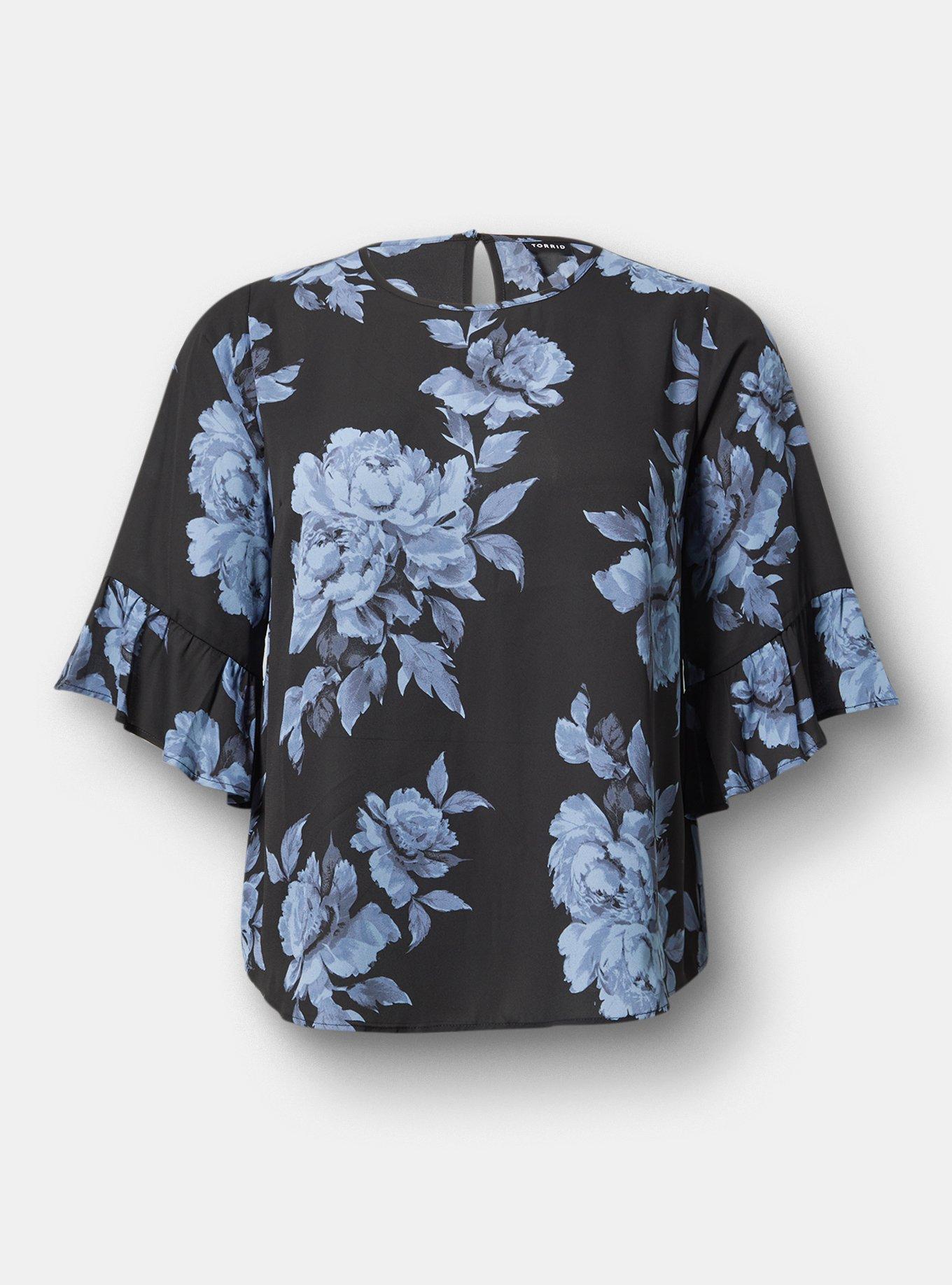Abbey Georgette Ruffle Top