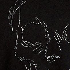 Nightfall Relaxed Cozy Fleece Beaded Sweathsirt, SKULL DECAY, swatch