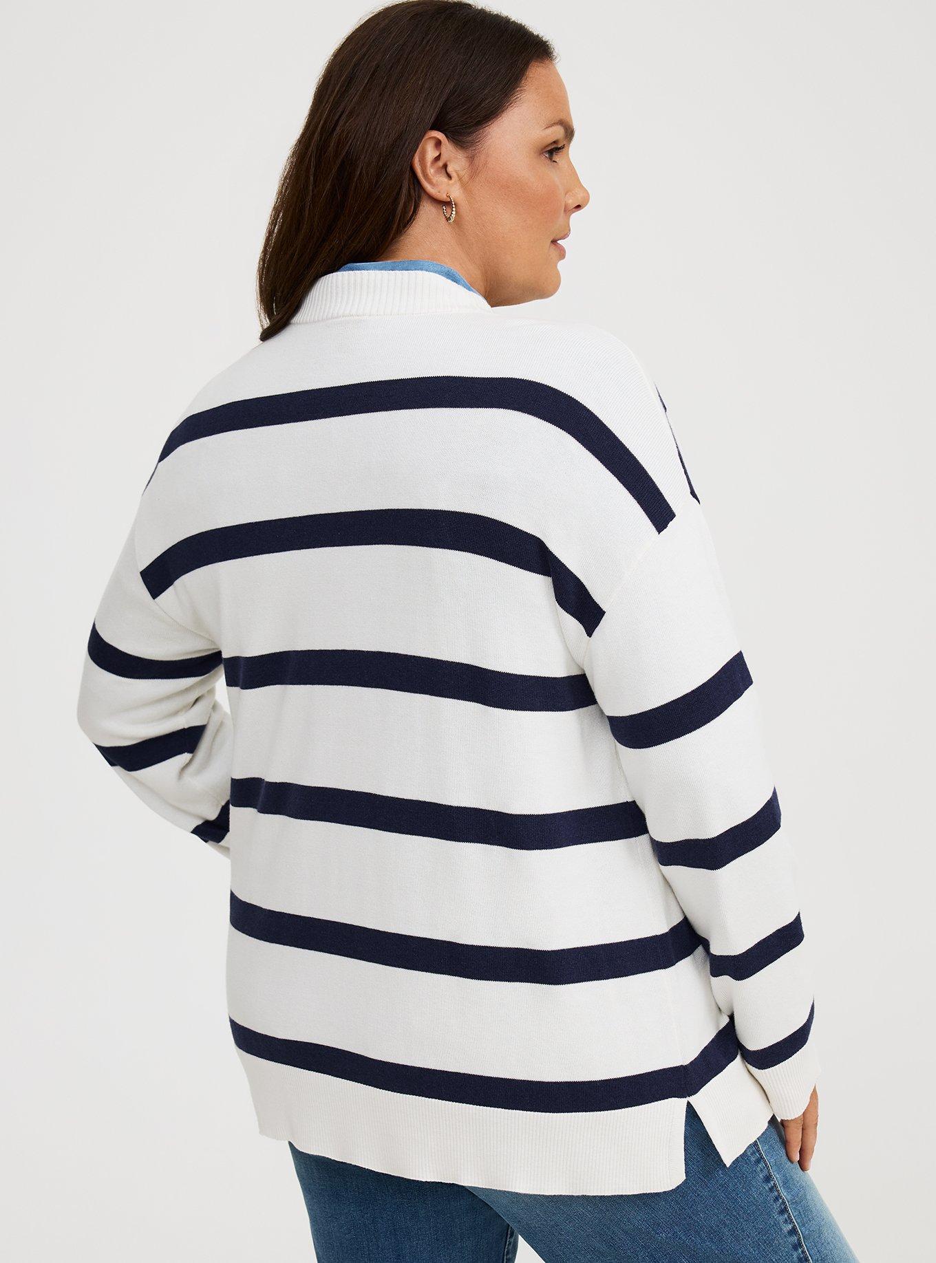 Long-Sleeve Open-Front Cardigan
