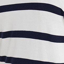 Long-Sleeve Open-Front Cardigan, WHISPER WHITE PEACOAT STRIPE, swatch