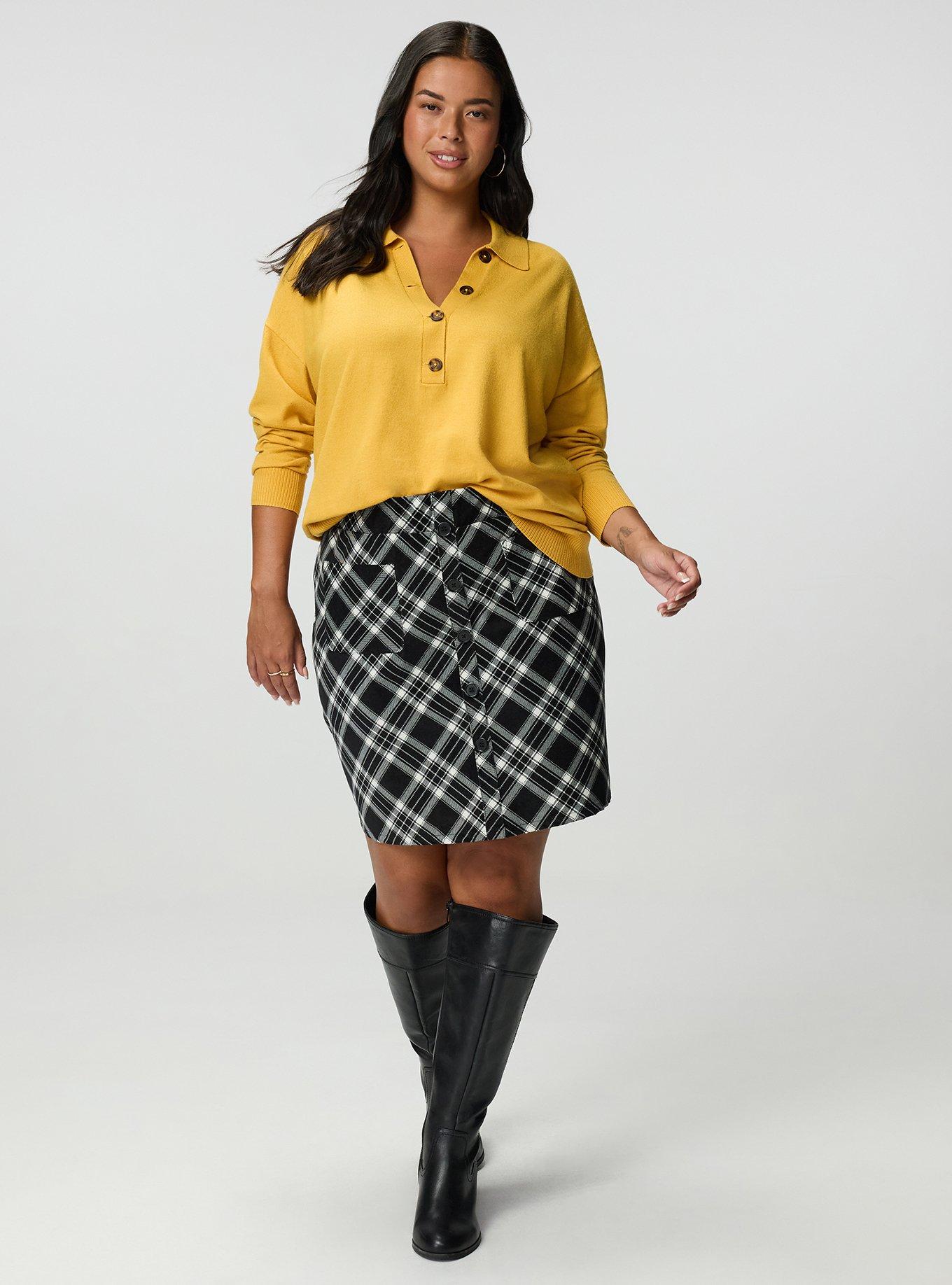 Luxe Cozy Collared Pullover Sweater, HONEY GOLD, hi-res