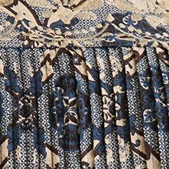 Festi Pintuck Flutter-Sleeve Tank, DUTCH MEDALLION ANCIENT SCROLL, swatch