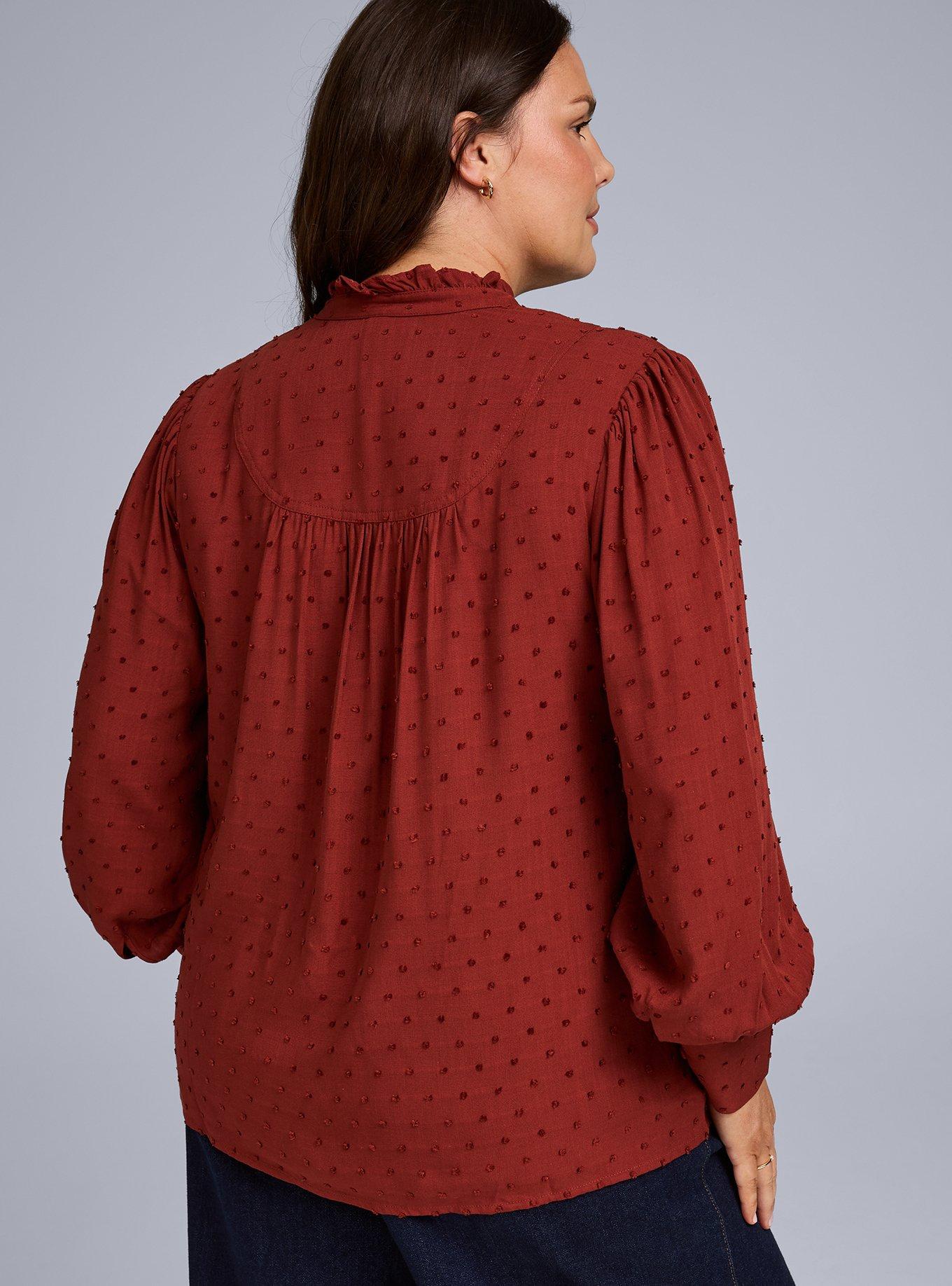 Belle Isle Ruffle Collar Popover Top