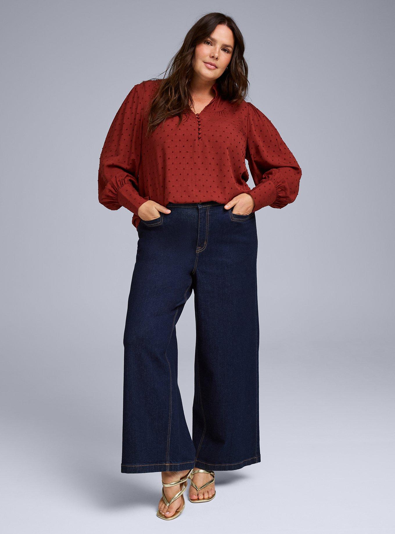 Belle Isle Ruffle Collar Popover Top