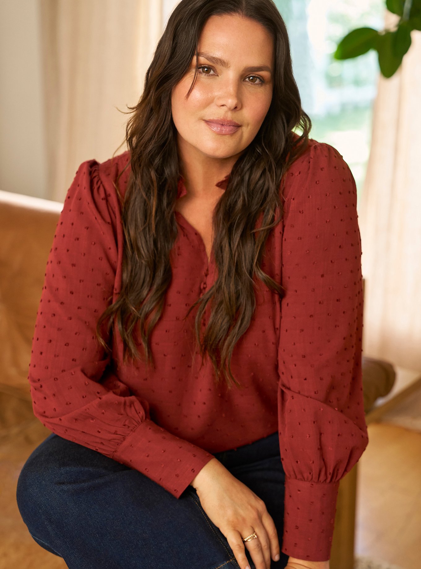 Plus Size - Belle Isle Ruffle Collar Popover Top - Torrid
