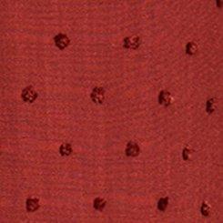 Belle Isle Ruffle Collar Popover Top, FIRED BRICK, swatch