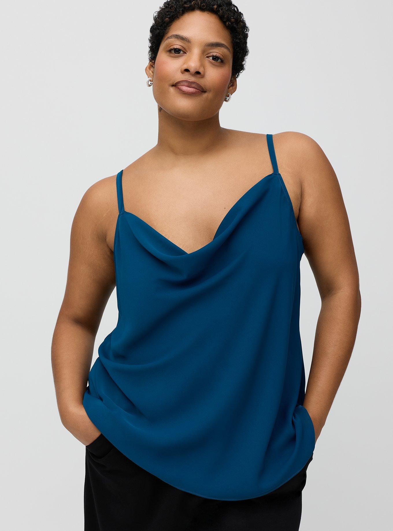 Studio Crepe de Chine Cowl Neck Cami