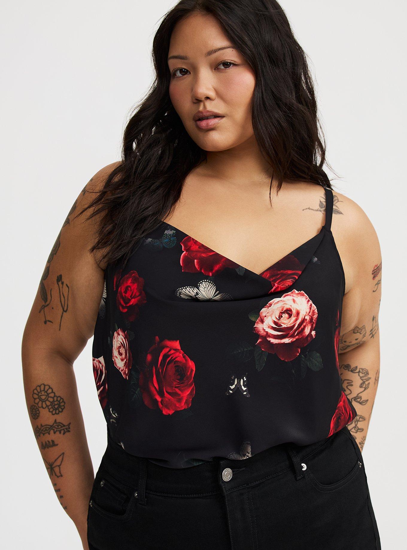 Crepe de Chine Cowl Neck Cami
