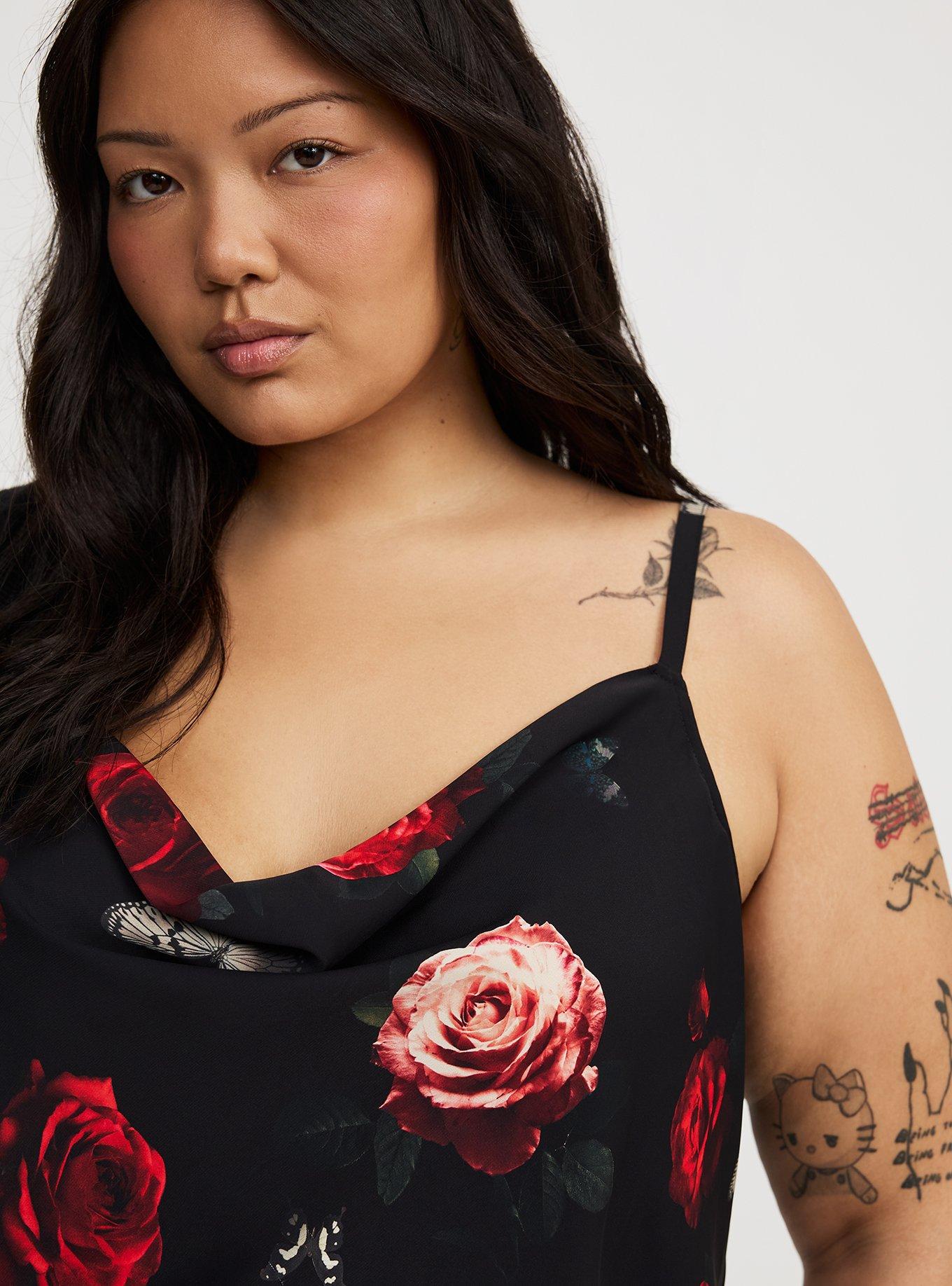 Crepe de Chine Cowl Neck Cami