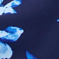 Crepe De Chine Cowl Neck Cami, DUTCH FLORAL NAVY, swatch