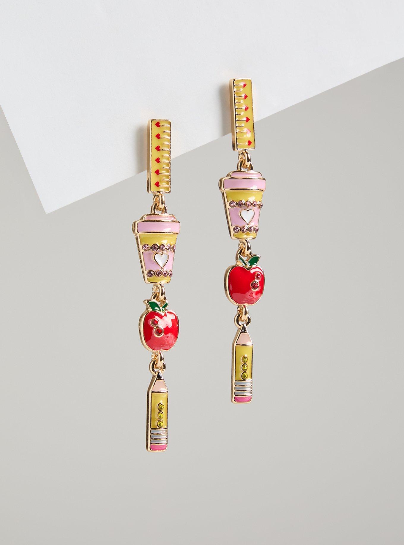Back to School Linear Earring