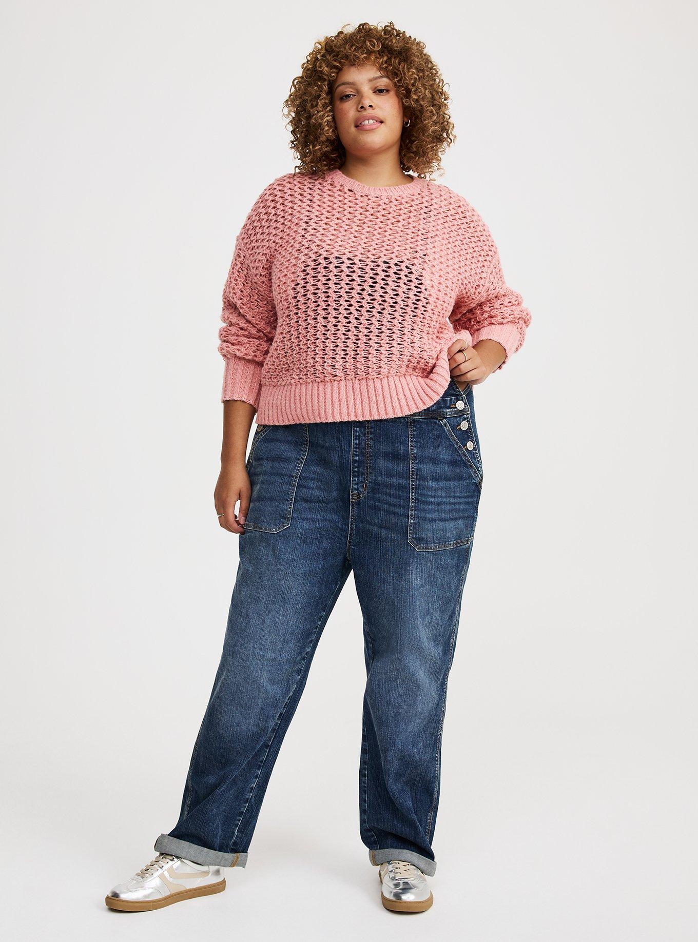 Pointelle Pullover Sweater