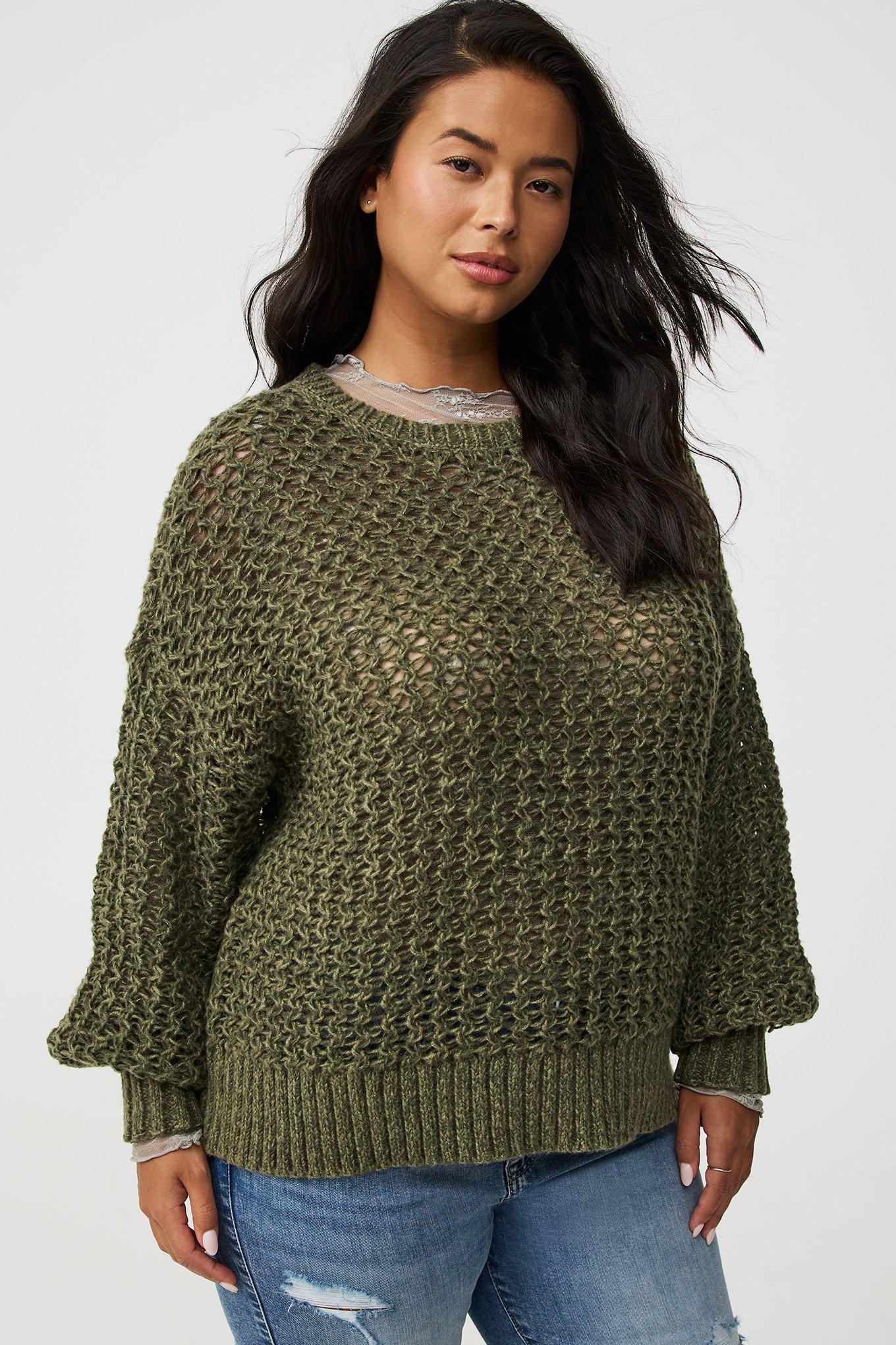 Plus Size - Pointelle Pullover Sweater - Torrid