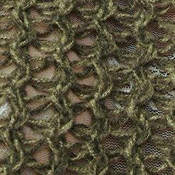 Pointelle Pullover Sweater, DEEP DEPTHS DEEP LICHEN GREEN TONAL MARL, swatch