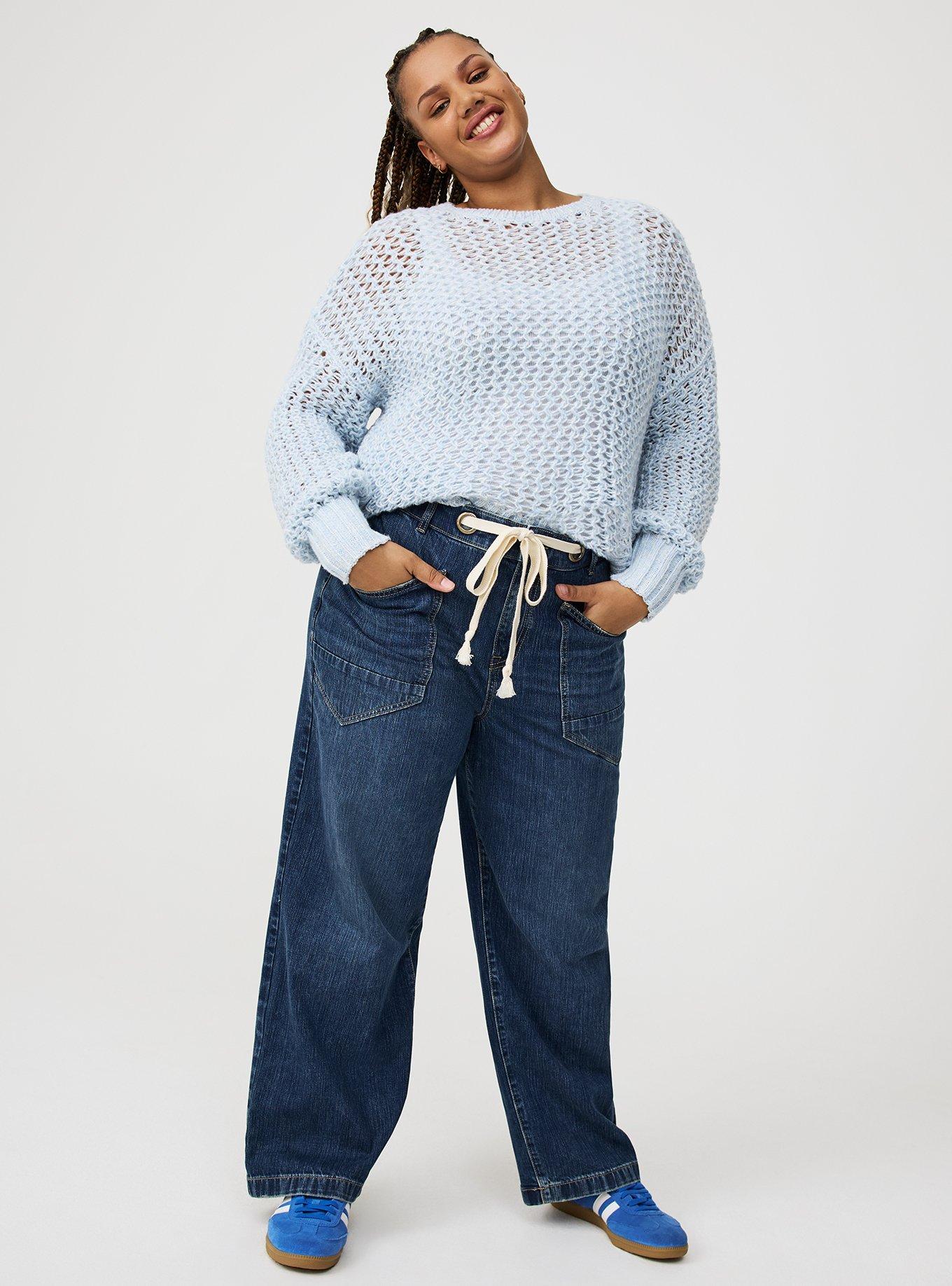 Pointelle Pullover Sweater