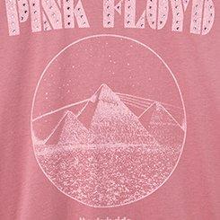 Pink Floyd Relaxed Cotton Crew Tee, PINK FLOYD MOON MESA ROSE, swatch