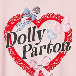 Dolly Parton Classic Cotton Jersey Tee, DOLLY PARTON MICROPHONE CORAL BLUSH, swatch