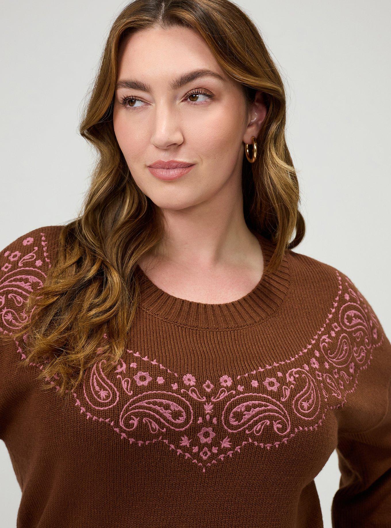 Drop Shoulder Crew Pullover, CAPPUCCINO, alternate