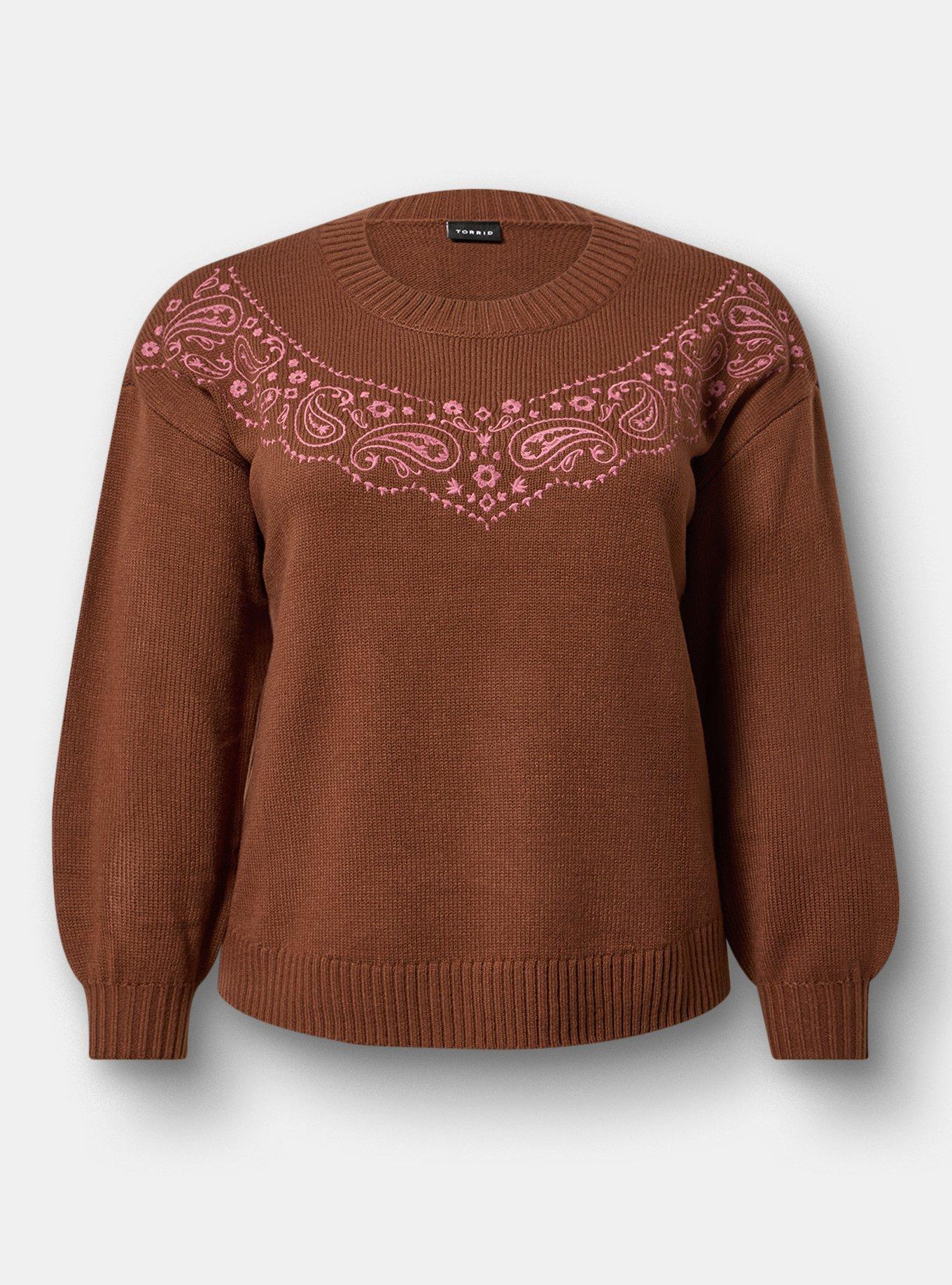 Drop Shoulder Crew Pullover, CAPPUCCINO, flat
