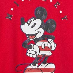 Disney Mickey Mouse Classic Cotton Jersey Tee, MICKEY AMERICANA JESTED RED, swatch