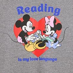 Disney Mickey Mouse Classic Cotton Jersey Tee, READING IS MY LOVE DISNEY MD HEATHER GREY, swatch