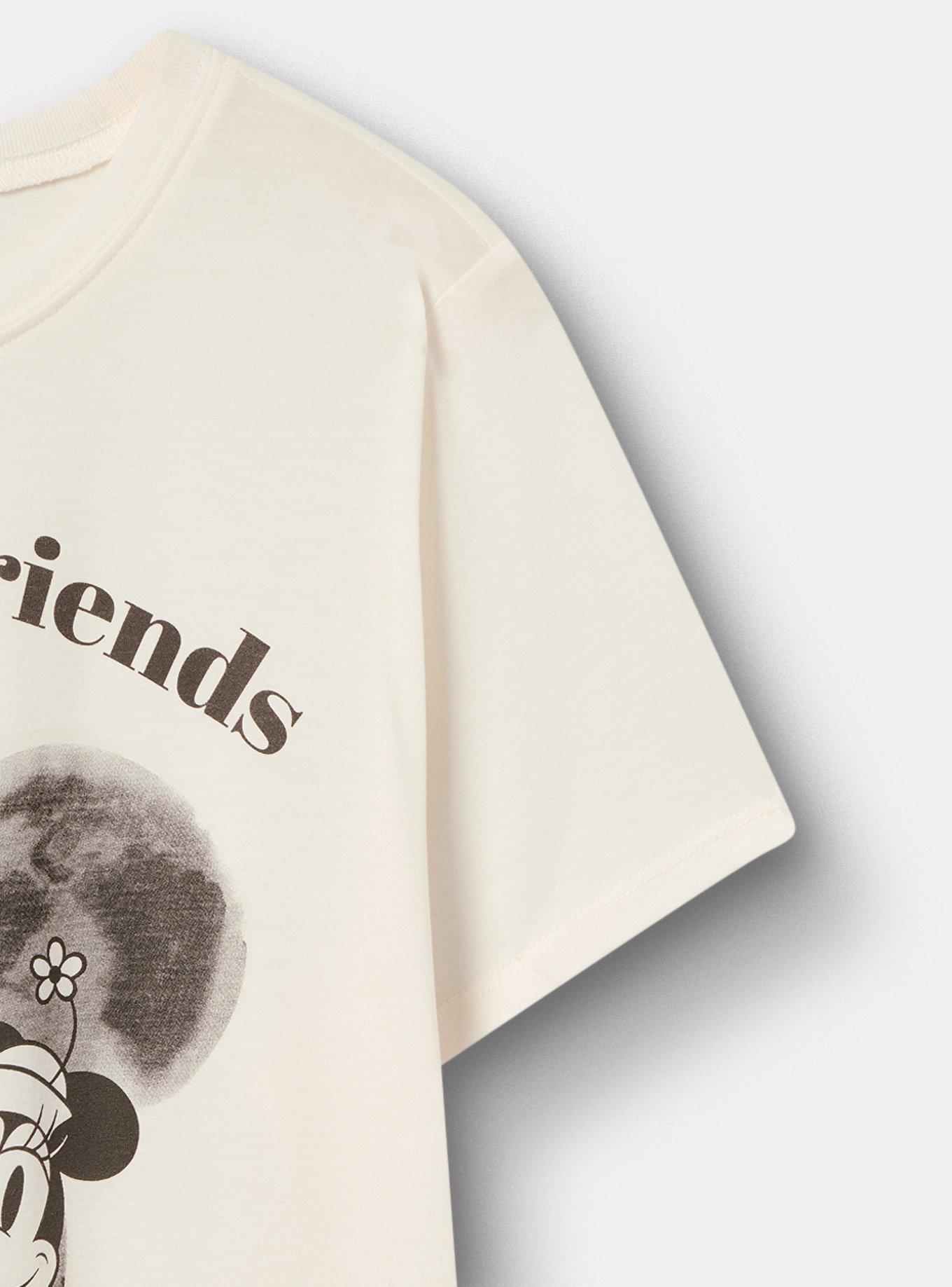 Plus Size Disney Mickey Mouse Classic Cotton Jersey Tee, MICKEY AND FRIENDS WATERCOLOR WHISPER WHITE, alternate