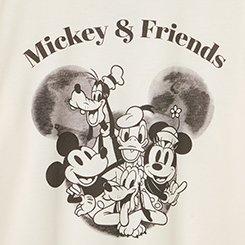 Plus Size Disney Mickey Mouse Classic Cotton Jersey Tee, MICKEY AND FRIENDS WATERCOLOR WHISPER WHITE, swatch