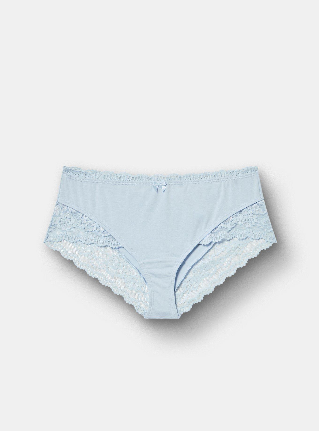 Plus Size Cotton Mid-Rise Cheeky Panty, SKYWAY, hi-res